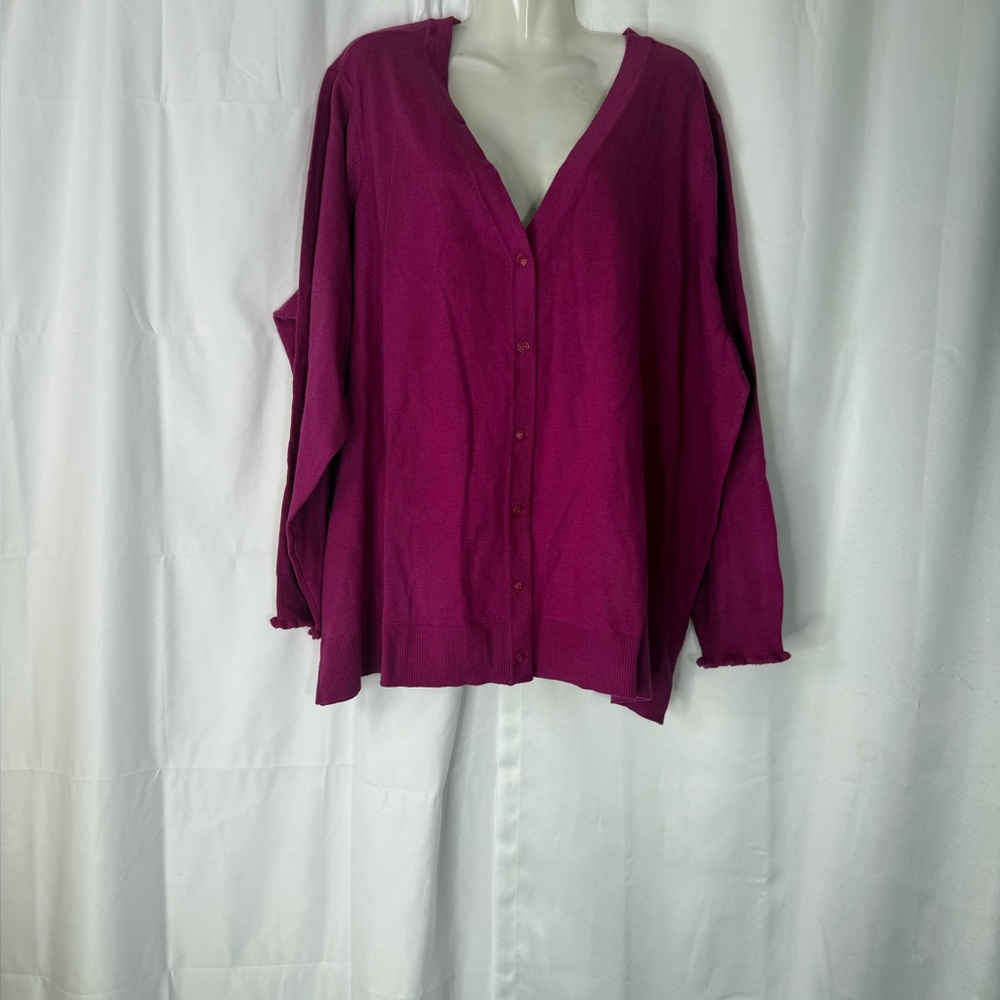 Candace Cameron Bure Magenta Knit Top